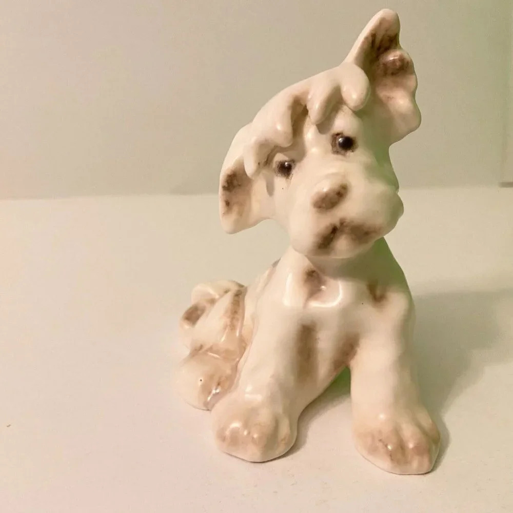 Vintage Terrier Dog Cortendorf 2663 Germany 4 Inch Tall Animal Figurine
